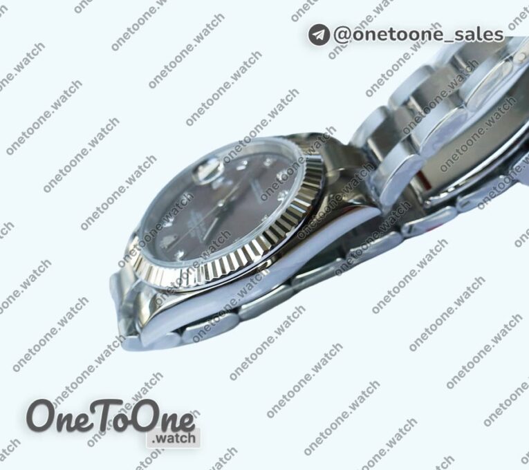 Реплика часов Rolex DateJust 36mm Fluted Bezel Stainless steel 4 Dials Diamonds Marker Oyster Bracelet