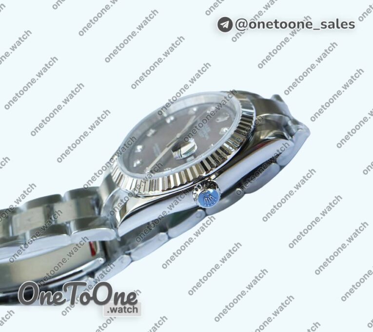 Реплика часов Rolex DateJust 36mm Fluted Bezel Stainless steel 4 Dials Diamonds Marker Oyster Bracelet
