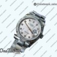 Реплика часов Rolex DateJust 36mm Fluted Bezel Stainless steel 4 Dials Diamonds Marker Oyster Bracelet
