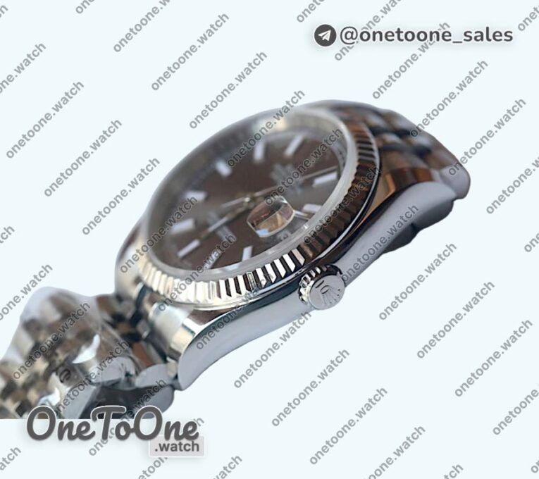 Реплика часов Rolex DateJust 36mm Fluted Bezel Stainless steel Silver&Grey&Blue Dials Stick Marker Jubilee Bracelet