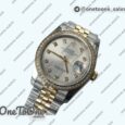 Реплика часов Rolex DateJust 36mm Diamonds Bezel Stainless steel/Yellow gold 6 Dials Diamonds Marker Jubilee Bracelet