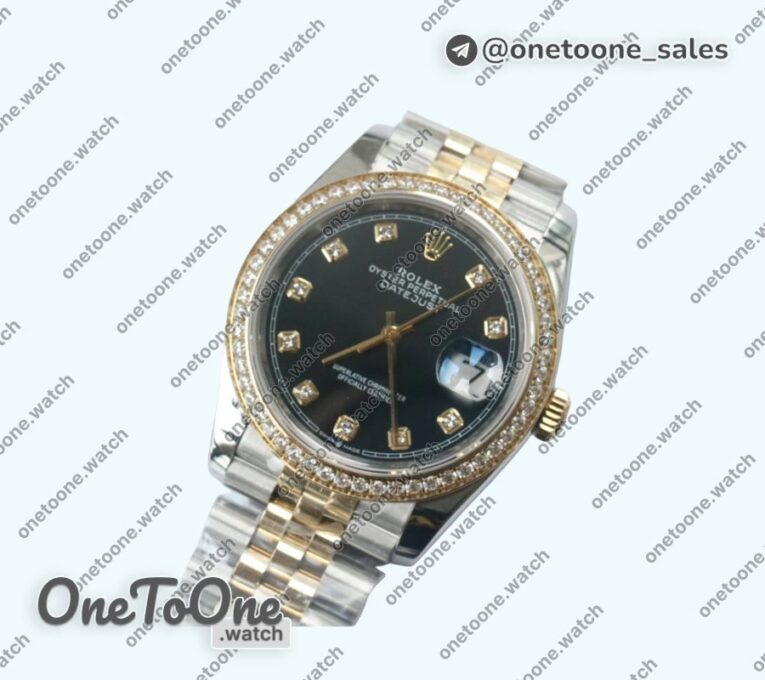 Реплика часов Rolex DateJust 36mm Diamonds Bezel Stainless steel/Yellow gold 6 Dials Diamonds Marker Jubilee Bracelet