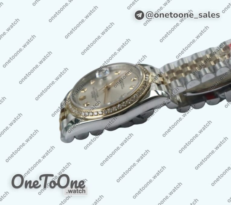 Реплика часов Rolex DateJust 36mm Diamonds Bezel Stainless steel/Yellow gold 6 Dials Diamonds Marker Jubilee Bracelet