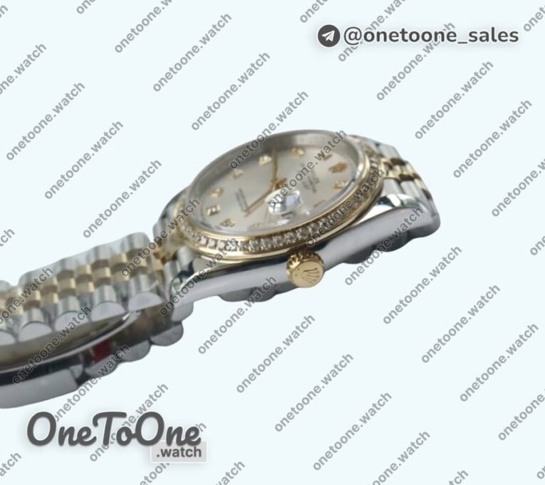 Реплика часов Rolex DateJust 36mm Diamonds Bezel Stainless steel/Yellow gold 6 Dials Diamonds Marker Jubilee Bracelet