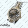 Реплика часов Rolex DateJust 36mm Diamonds Bezel Stainless steel/Yellow gold 6 Dials Diamonds Marker Jubilee Bracelet
