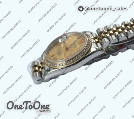 Реплика часов Rolex DateJust 36mm Diamonds Bezel Stainless steel/Yellow gold 3 Dials Roman Marker Jubilee Bracelet