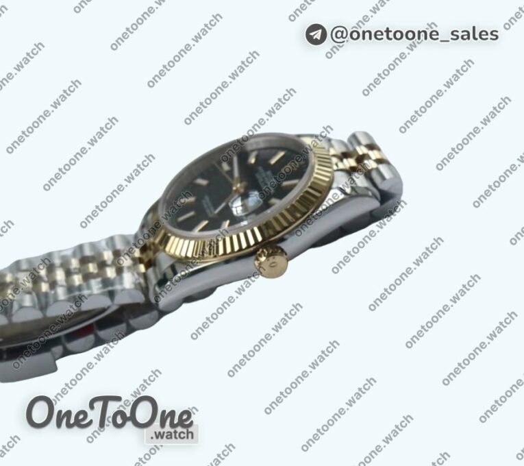 Реплика часов Rolex DateJust 36mm Fluted Bezel Stainless steel/Yellow gold 3 Dials Stick Marker Jubilee Bracelet
