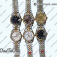 Реплика часов Rolex DateJust 36mm Fluted Bezel Stainless steel/Yellow gold 6 Dials Diamonds Marker Jubilee Bracelet