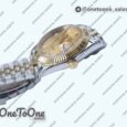 Реплика часов Rolex DateJust 36mm Fluted Bezel Stainless steel/Yellow gold 6 Dials Diamonds Marker Jubilee Bracelet