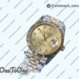 Реплика часов Rolex DateJust 36mm Fluted Bezel Stainless steel/Yellow gold 6 Dials Diamonds Marker Jubilee Bracelet