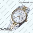 Реплика часов Rolex DateJust 36mm Fluted Bezel Stainless steel/Yellow gold 6 Dials Diamonds Marker Jubilee Bracelet