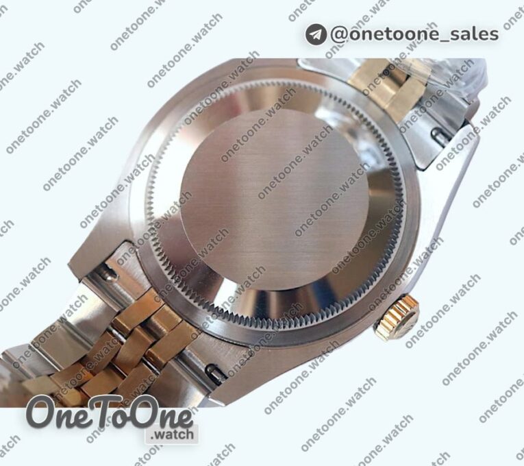 Реплика часов Rolex DateJust 36mm Fluted Bezel Stainless steel/Yellow gold Grey&Blue Dials Diamonds Marker Jubilee Bracelet