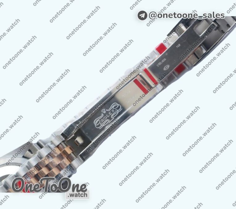 Реплика часов Rolex DateJust 36mm Fluted Bezel Stainless steel/Rose gold 3 Dials Roman Dia Marker Jubilee Bracelet