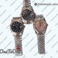 Реплика часов Rolex DateJust 36mm Smooth Bezel Stainless steel/Rose gold 3 Dials Stick Marker Jubilee Bracelet