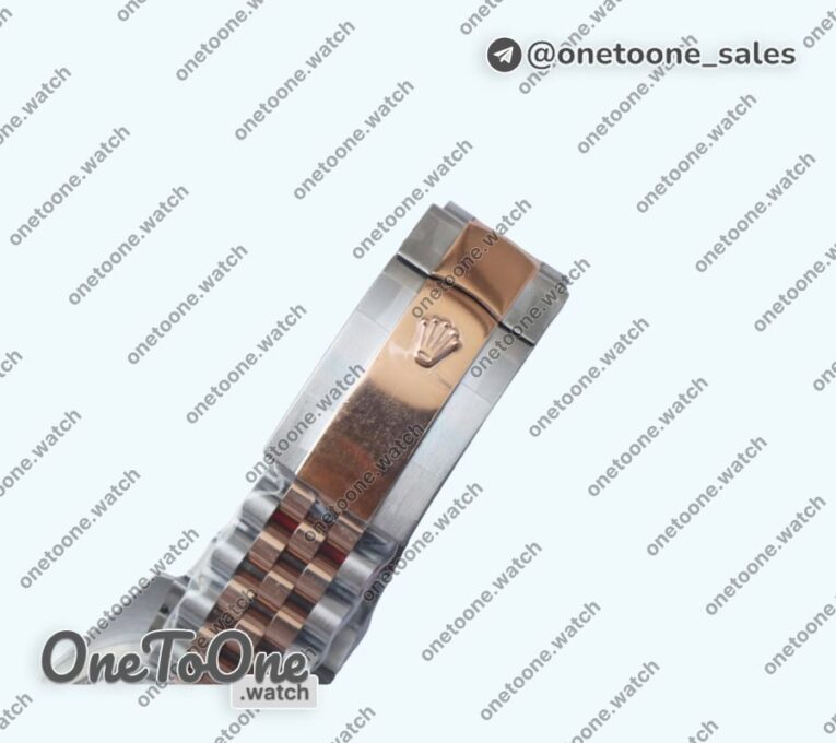 Реплика часов Rolex DateJust 36mm Smooth Bezel Stainless steel/Rose gold 3 Dials Stick Marker Jubilee Bracelet