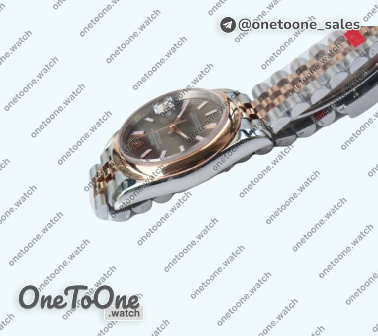 Реплика часов Rolex DateJust 36mm Smooth Bezel Stainless steel/Rose gold 3 Dials Stick Marker Jubilee Bracelet