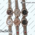 Реплика часов Rolex DateJust 36mm Diamonds Bezel Stainless steel/Rose gold 6 Dials Diamonds Marker Jubilee Bracelet