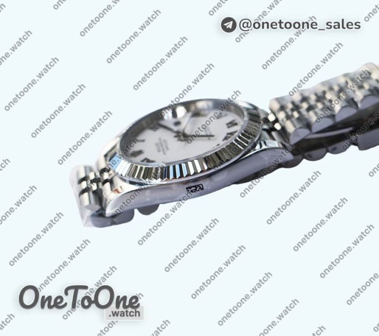 Реплика часов Rolex DateJust 41mm Fluted Bezel Stainless steel 5 Dials Roman Marker Jubilee Bracelet