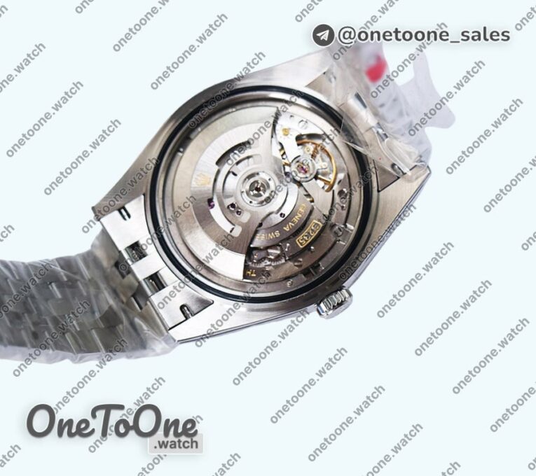 Реплика часов Rolex DateJust 41mm Fluted Bezel Stainless steel Grey Dial Roman Marker Jubilee Bracelet