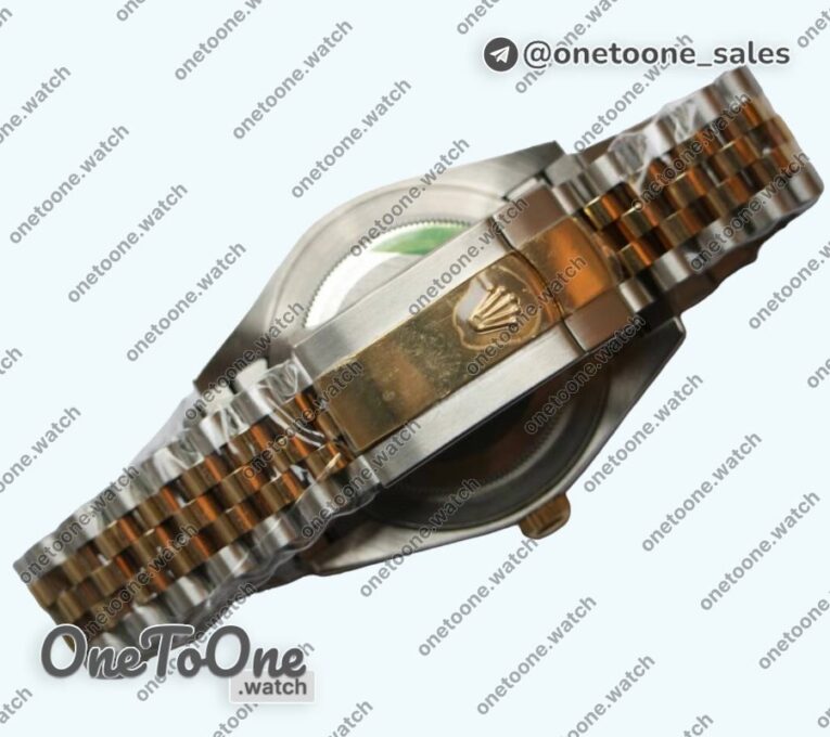 Реплика часов Rolex DateJust 41mm Smooth Bezel Stainless steel/Yellow gold Grey Dial Roman Marker Jubilee Bracelet