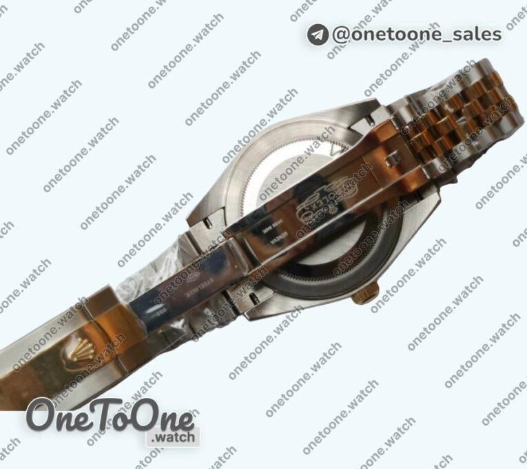 Реплика часов Rolex DateJust 41mm Smooth Bezel Stainless steel/Yellow gold Grey Dial Roman Marker Jubilee Bracelet