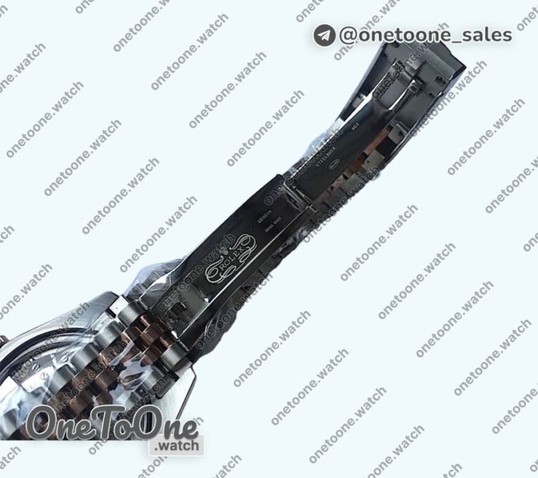 Реплика часов Rolex DateJust 41mm Fluted Bezel Stainless steel/Rose gold 7 Dials Stick Marker Jubilee Bracelet