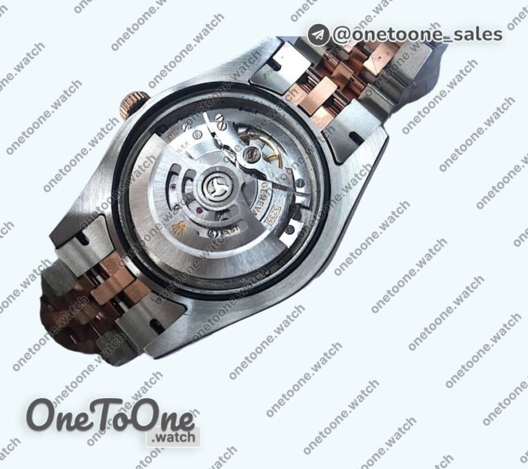 Реплика часов Rolex DateJust 41mm Fluted Bezel Stainless steel/Rose gold 7 Dials Stick Marker Jubilee Bracelet