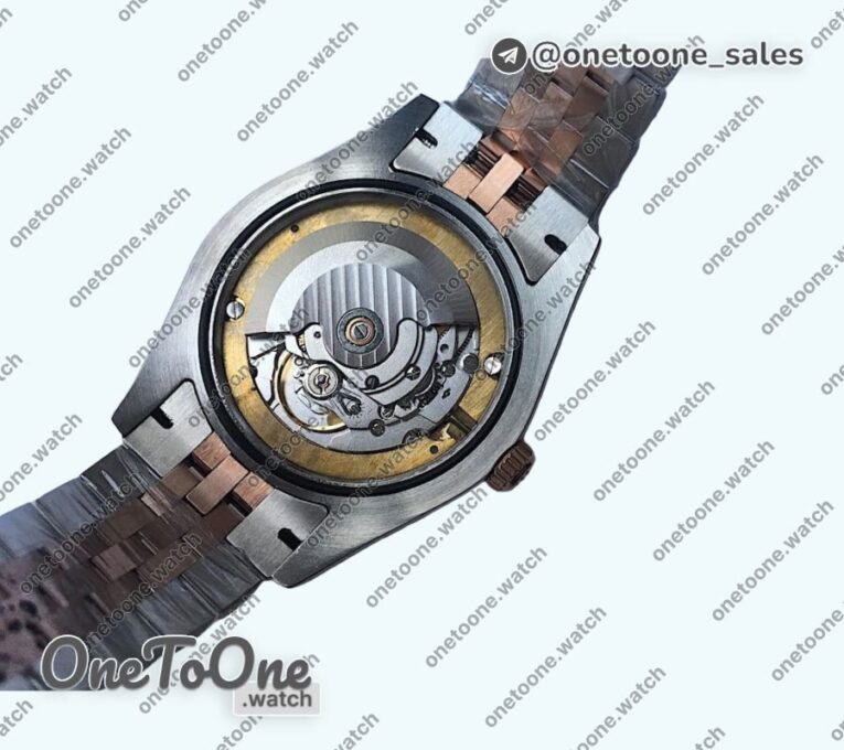 Реплика часов Rolex DateJust 41mm Fluted Bezel Stainless steel/Rose gold 7 Dials Stick Marker Jubilee Bracelet
