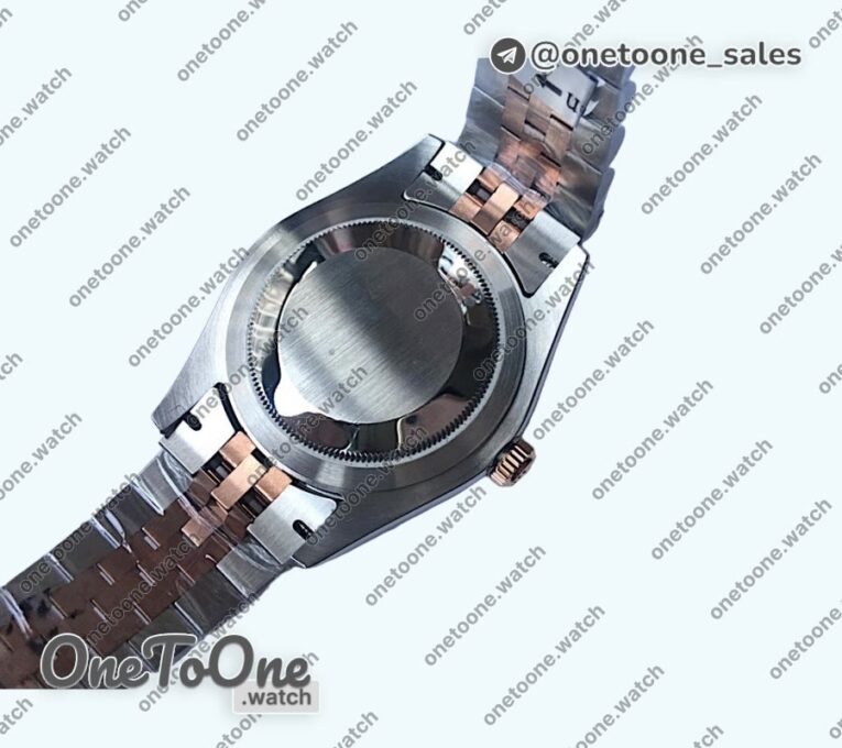 Реплика часов Rolex DateJust 41mm Fluted Bezel Stainless steel/Rose gold 7 Dials Stick Marker Jubilee Bracelet