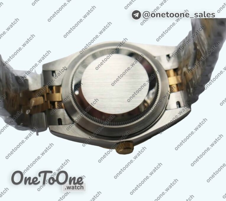 Реплика часов Rolex DateJust 41mm Smooth Bezel Stainless steel/Yellow gold Gold Dial Diamonds Marker Jubilee Bracelet