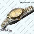 Реплика часов Rolex DateJust 41mm Smooth Bezel Stainless steel/Yellow gold Gold Dial Diamonds Marker Jubilee Bracelet
