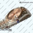 Реплика часов Rolex DateJust 41mm Fluted Bezel Stainless steel/Rose gold Brown&Rose gold Dials Stick Marker Jubilee Bracelet