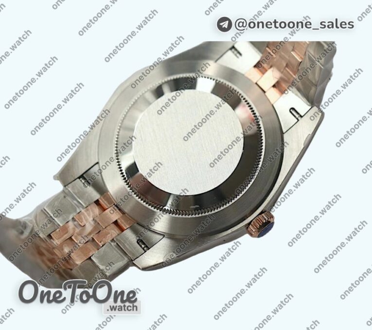 Реплика часов Rolex DateJust 41mm Smooth Bezel Stainless steel/Rose gold Brown&Rose gold Dials Stick Marker Jubilee Bracelet