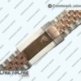 Реплика часов Rolex DateJust 41mm Fluted Bezel Stainless steel/Rose gold Brown&Rose gold Dials Diamonds Marker Jubilee Bracelet