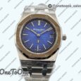 Реплика часов Audemars Piguet Royal Oak 39mm 15202 Stainless steel Top-tier Копия один в один Blue Textured Dial Stainless steel Bracelet
