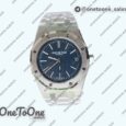 Реплика часов Audemars Piguet Royal Oak 39mm 15202 Stainless steel Top-tier Копия один в один Blue Textured Dial Stainless steel Bracelet