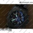 Реплика часов Audemars Piguet Royal Oak Offshore Bucherer Top-tier Копия один в один Two Tone Blue Dial on Black Leather Strap