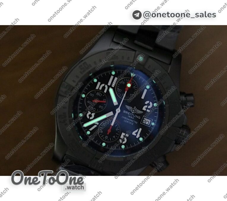 Реплика часов Audemars Piguet Royal Oak Offshore Bucherer Top-tier Копия один в один Two Tone Blue Dial on Black Leather Strap