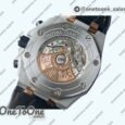 Реплика часов Audemars Piguet Royal Oak Offshore Bucherer Top-tier Копия один в один Two Tone Blue Dial on Black Leather Strap
