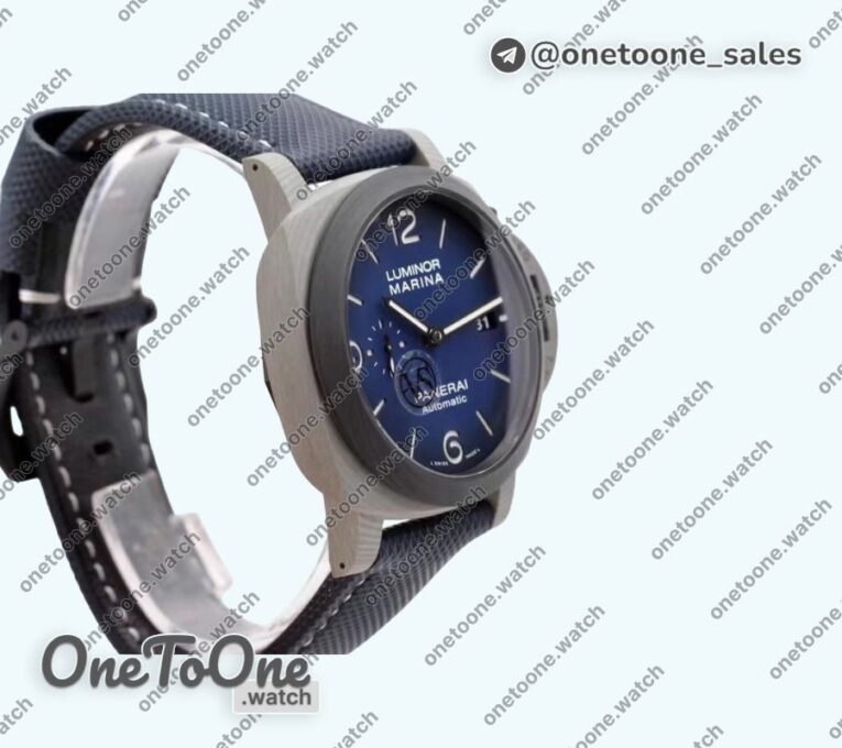 Реплика часов Panerai PAM 1663 Carbotech Top-tier Копия один в один Blue Dial Blue Kevlar Composite Strap P.9010 Clone