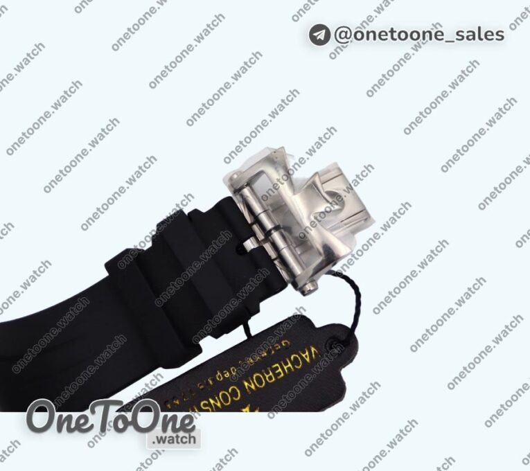 Реплика часов Vacheron Constantin Overseas Ref.47040 Stainless steel Case Black&White&Blue Rubber Strap