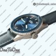 Реплика часов Blancpain Fifty Fathoms Bathyscaphe Ceramic Top-tier Копия один в один Blue Dial Blue Sail-Canvas Strap
