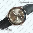 Реплика часов Blancpain Fifty Fathoms Bathyscaphe 43mm Stainless steel Top-tier Копия один в один Gray Dial Sail-canvas Strap