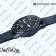 Реплика часов Blancpain Fifty Fathoms Bathyscaphe Black Ceramic Top-tier Копия один в один Black Dial on Black Sail-Canvas Strap