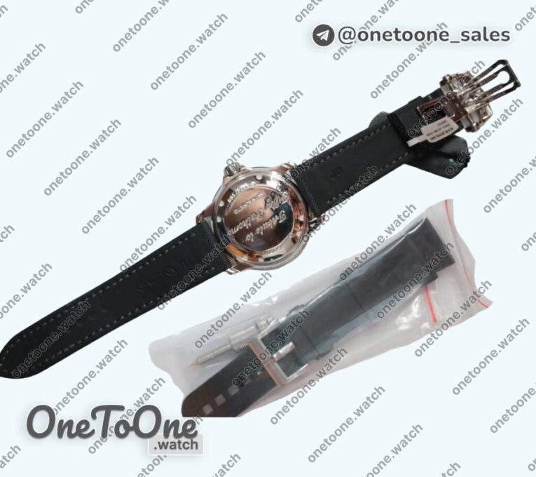 Реплика часов Blancpain Fifty Fathoms Stainless steel "No Radiation" Limited Edition Black Dial Sail-canvas Strap (Free Extra Strap)