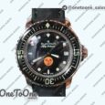 Реплика часов Blancpain Fifty Fathoms Stainless steel "No Radiation" Limited Edition Black Dial Sail-canvas Strap (Free Extra Strap)