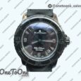 Реплика часов Blancpain Fifty Fathoms PVD Dark Knight Top-tier Копия один в один Black Dial Sail-canvas Strap