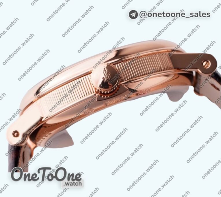 Реплика часов Breguet Tradition 7097BB Rose gold Top-tier Копия один в один White/Gray Dial Brown Leather Strap