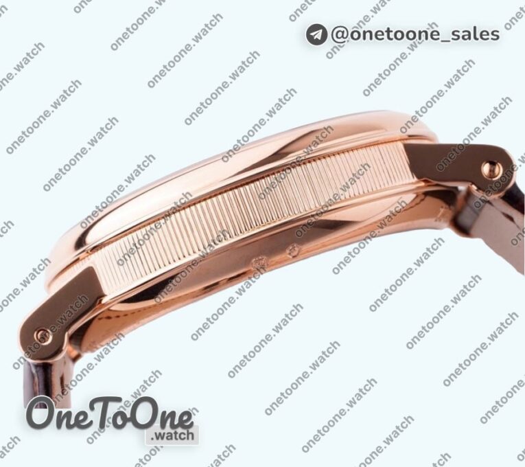 Реплика часов Breguet Tradition 7097BB Rose gold Top-tier Копия один в один White/Gray Dial Brown Leather Strap