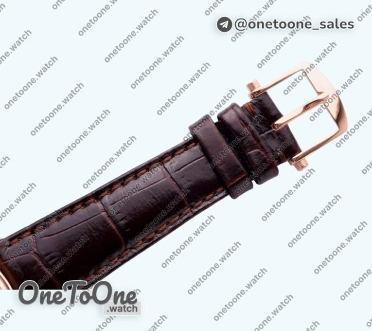 Реплика часов Breguet Tradition 7097BB Rose gold Top-tier Копия один в один White/Gray Dial Brown Leather Strap